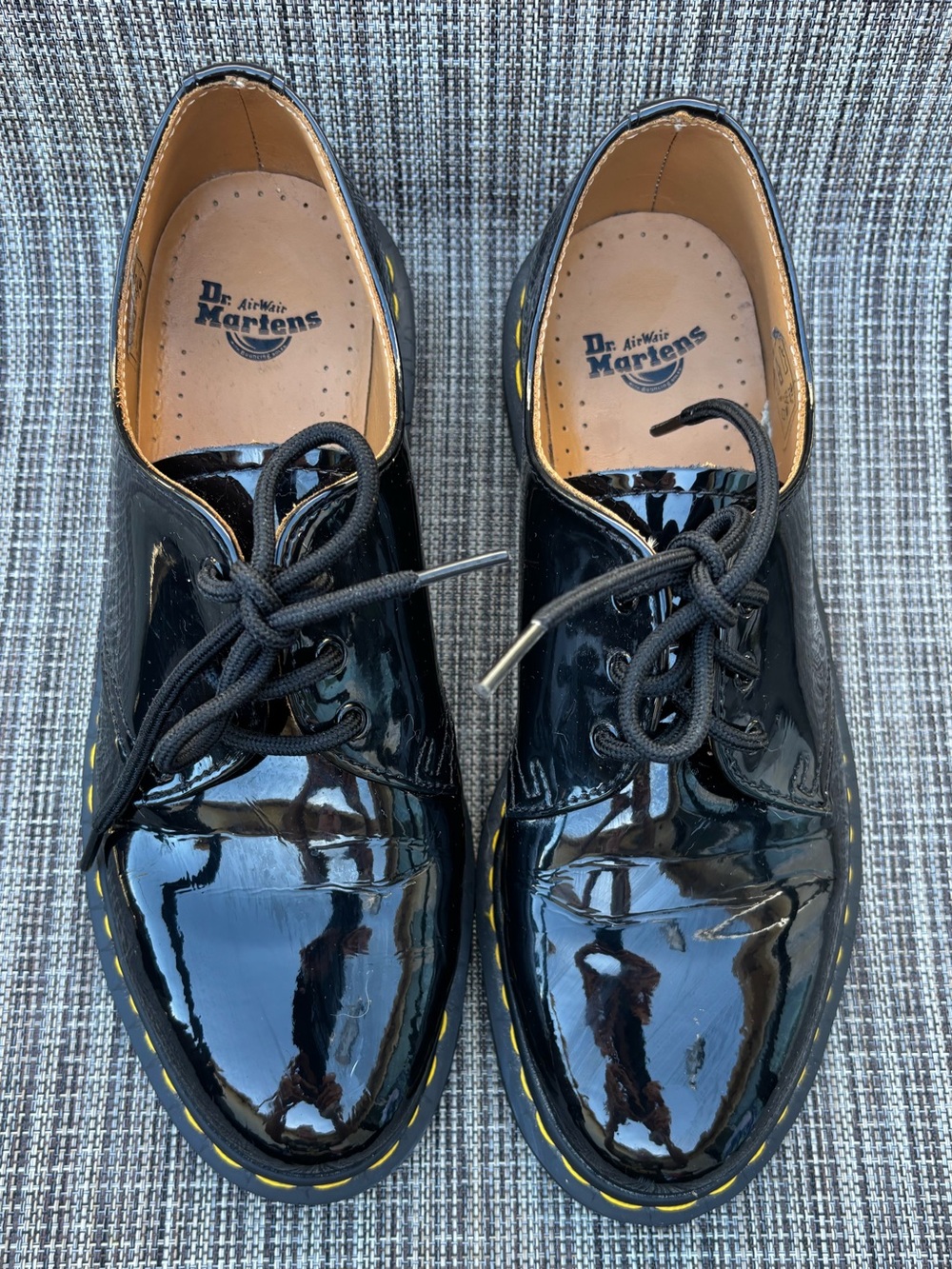 Women’s Dr. Martens 1461 Black Patent Leather Oxford Shoe Size 9